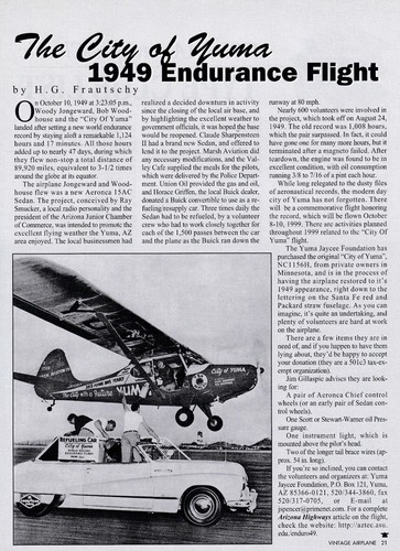 Aeronca sedan aircraft - sedan, report