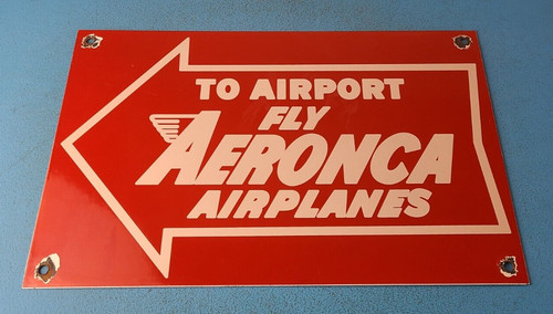 Vintage aeronca airplanes sign - vintage,